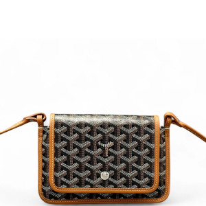 Goyard Plumet Pouch Goyardine Brown White
