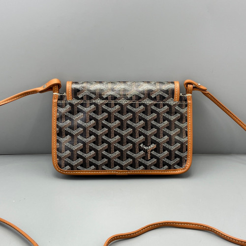 Goyard Plumet Pouch Goyardine Brown White