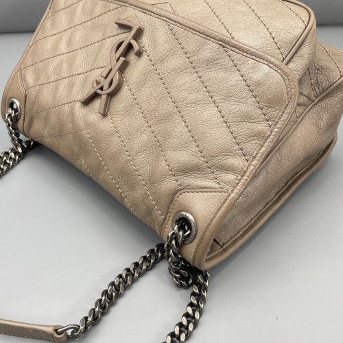 Yves Saint Laurent Medium Niki Chain Calfskin Dark Deige