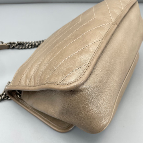Yves Saint Laurent Medium Niki Chain Calfskin Dark Deige
