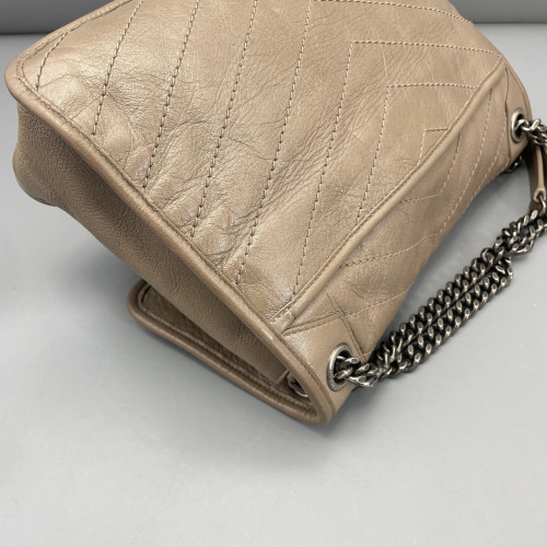 Yves Saint Laurent Medium Niki Chain Calfskin Dark Deige