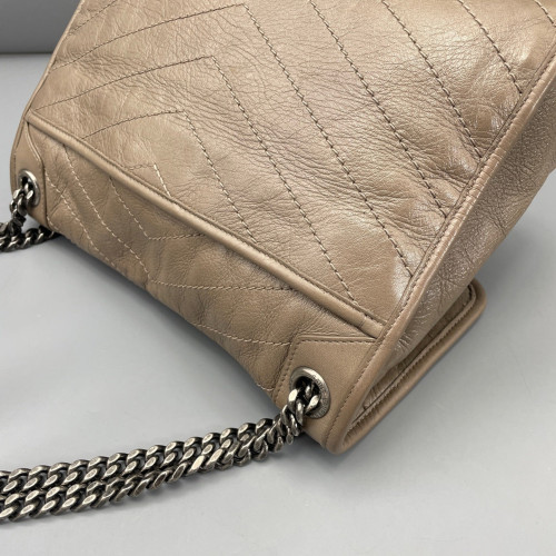 Yves Saint Laurent Medium Niki Chain Calfskin Dark Deige