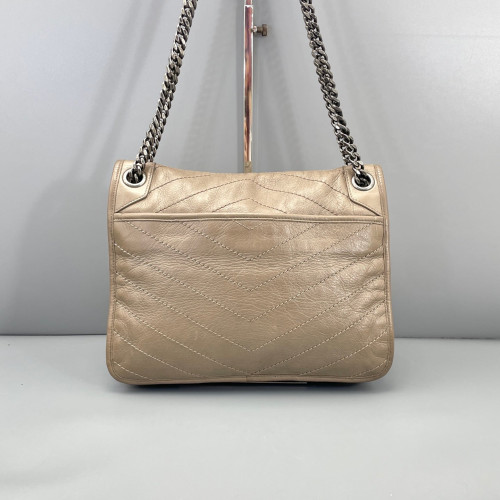Yves Saint Laurent Medium Niki Chain Calfskin Dark Deige