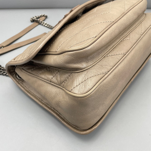 Yves Saint Laurent Medium Niki Chain Calfskin Dark Deige