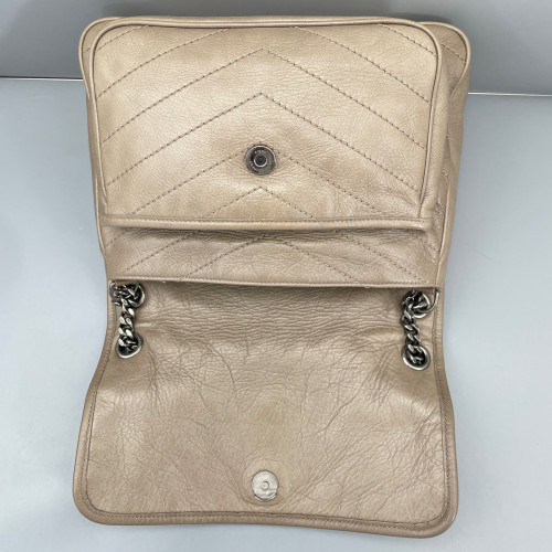 Yves Saint Laurent Medium Niki Chain Calfskin Dark Deige