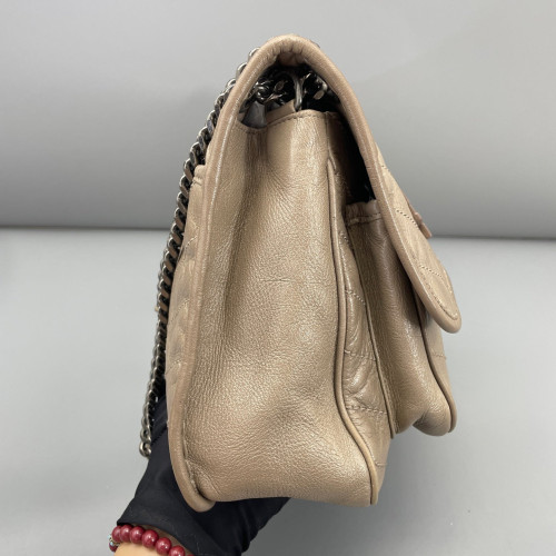 Yves Saint Laurent Medium Niki Chain Calfskin Dark Deige