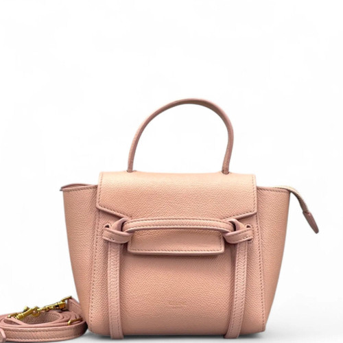 Celine Pico Belt Bag Grained Calfskin Pink