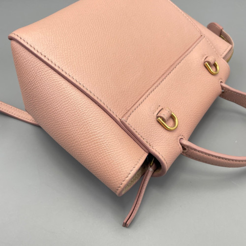 Celine Pico Belt Bag Grained Calfskin Pink