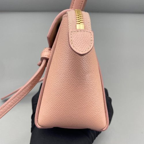 Celine Pico Belt Bag Grained Calfskin Pink
