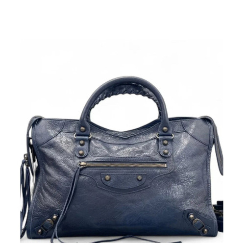 Balenciaga Medium City Arena Lambskin Blue Balenciaga Medium City Arena Lambskin Blue