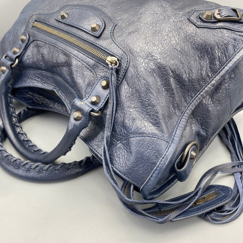Balenciaga Medium City Arena Lambskin Blue Balenciaga Medium City Arena Lambskin Blue