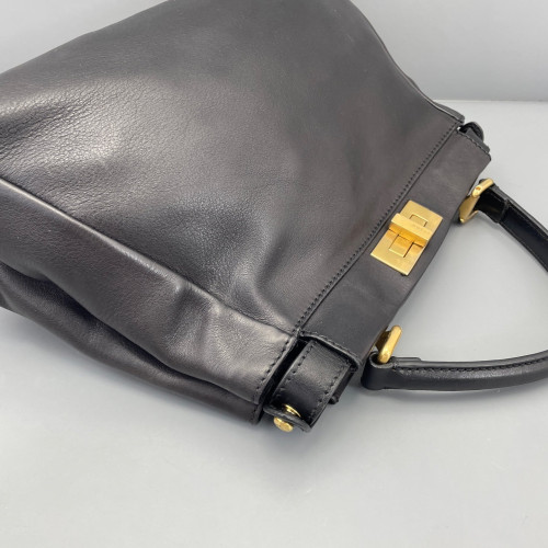 Fendi Peekaboo Iconic Medium Calfskin Black Fendi Peekaboo Iconic Medium Calfskin Black