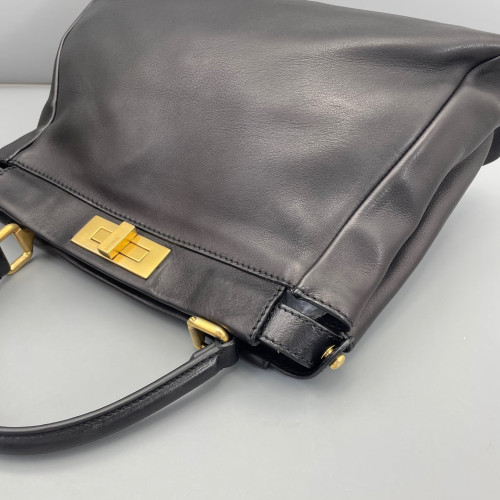 Fendi Peekaboo Iconic Medium Calfskin Black Fendi Peekaboo Iconic Medium Calfskin Black