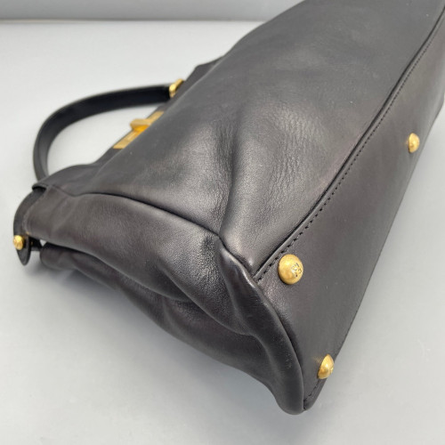 Fendi Peekaboo Iconic Medium Calfskin Black Fendi Peekaboo Iconic Medium Calfskin Black