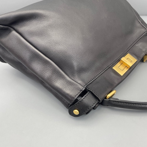 Fendi Peekaboo Iconic Medium Calfskin Black Fendi Peekaboo Iconic Medium Calfskin Black
