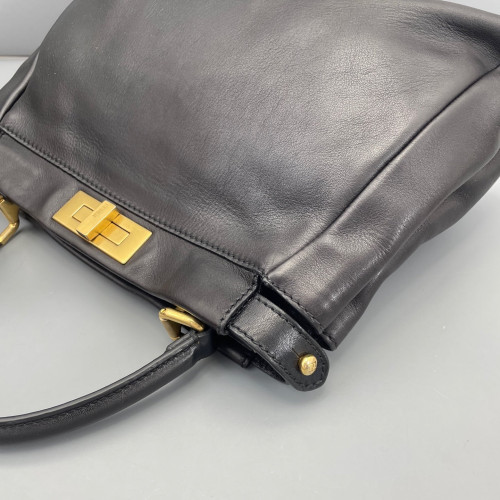Fendi Peekaboo Iconic Medium Calfskin Black Fendi Peekaboo Iconic Medium Calfskin Black