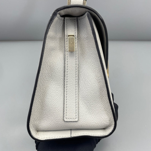 Valextra Two-Way Bag Calfskin Light Grey Valextra Two-Way Bag Calfskin Light Grey