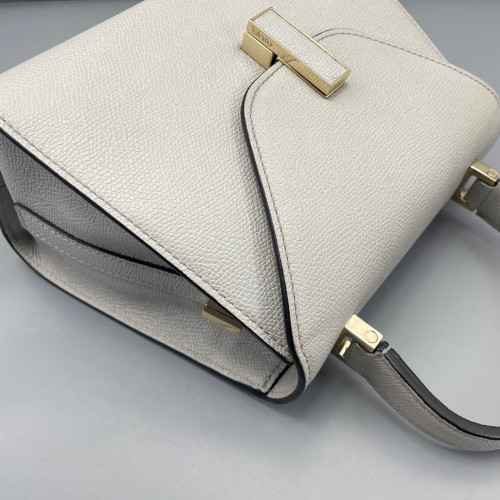 Valextra Two-Way Bag Calfskin Light Grey Valextra Two-Way Bag Calfskin Light Grey