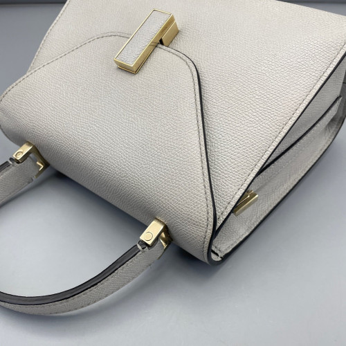 Valextra Two-Way Bag Calfskin Light Grey Valextra Two-Way Bag Calfskin Light Grey