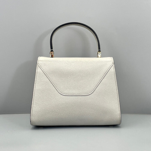 Valextra Two-Way Bag Calfskin Light Grey Valextra Two-Way Bag Calfskin Light Grey
