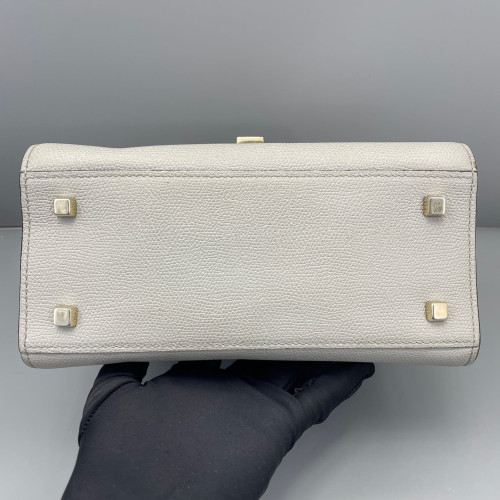 Valextra Two-Way Bag Calfskin Light Grey Valextra Two-Way Bag Calfskin Light Grey