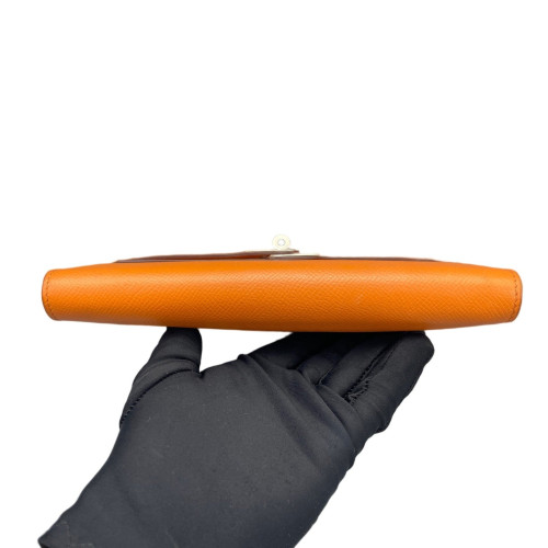 Hermes Kelly Longue Wallet Epsom 93 Orange