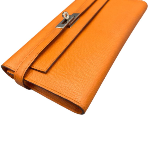 Hermes Kelly Longue Wallet Epsom 93 Orange