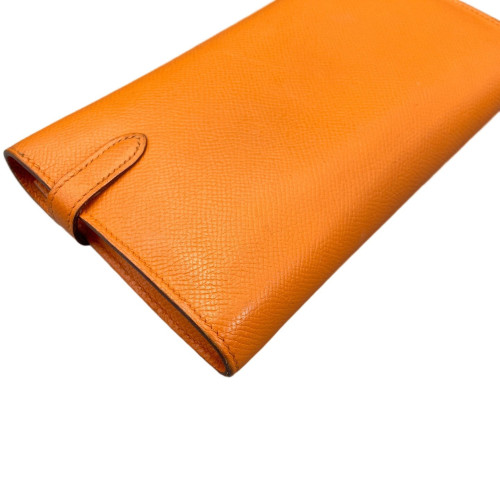 Hermes Kelly Longue Wallet Epsom 93 Orange