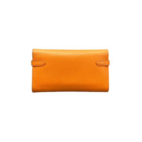 Hermes Kelly Longue Wallet Epsom 93 Orange