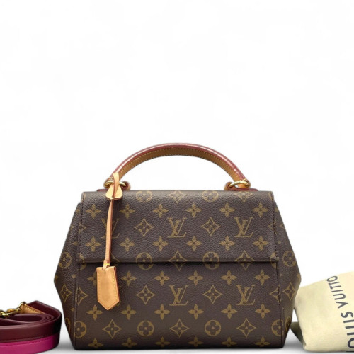 Louis Vuitton Cluny Bb Monogram Brown Red