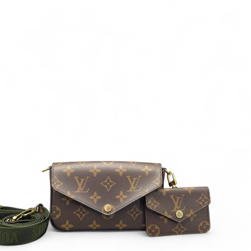 Louis Vuitton Felicie Strap & Go Monogram Brown Green