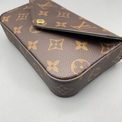 Louis Vuitton Felicie Strap & Go Monogram Brown Green