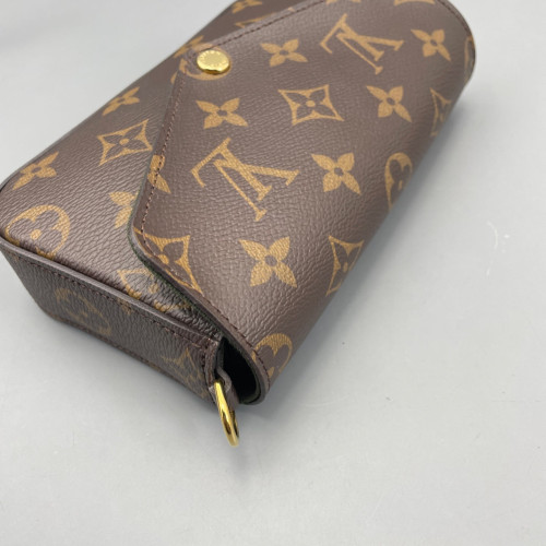 Louis Vuitton Felicie Strap & Go Monogram Brown Green