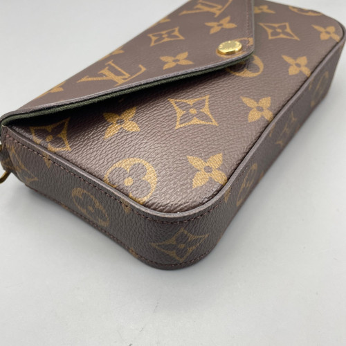 Louis Vuitton Felicie Strap & Go Monogram Brown Green