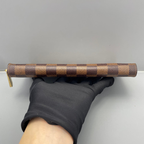 Louis Vuitton Zippy Organizer Damier Ebene Brown