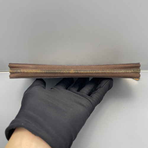 Louis Vuitton Zippy Organizer Damier Ebene Brown