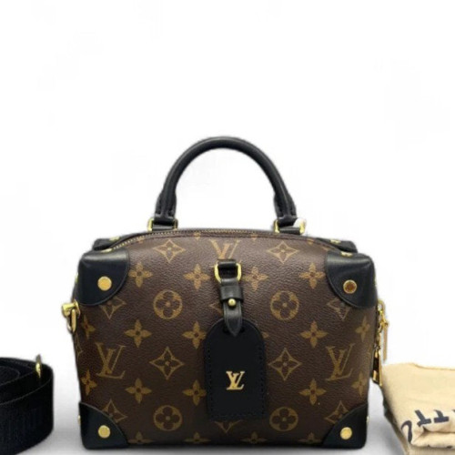 Louis Vuitton Petite Malle Souple Monogram Brown Black Louis Vuitton Petite Malle Souple Monogram Brown Black