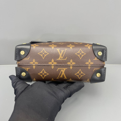 Louis Vuitton Petite Malle Souple Monogram Brown Black Louis Vuitton Petite Malle Souple Monogram Brown Black
