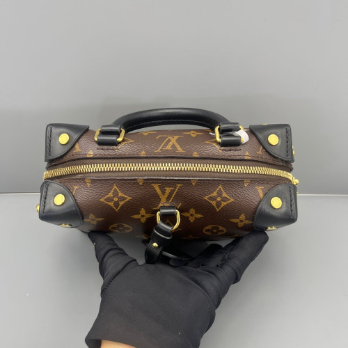 Louis Vuitton Petite Malle Souple Monogram Brown Black Louis Vuitton Petite Malle Souple Monogram Brown Black