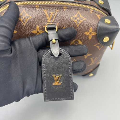 Louis Vuitton Petite Malle Souple Monogram Brown Black Louis Vuitton Petite Malle Souple Monogram Brown Black
