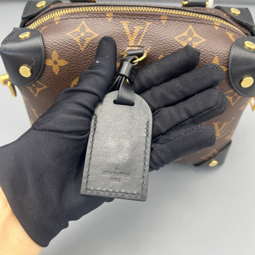 Louis Vuitton Petite Malle Souple Monogram Brown Black Louis Vuitton Petite Malle Souple Monogram Brown Black