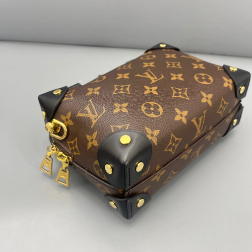 Louis Vuitton Petite Malle Souple Monogram Brown Black Louis Vuitton Petite Malle Souple Monogram Brown Black