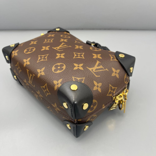 Louis Vuitton Petite Malle Souple Monogram Brown Black Louis Vuitton Petite Malle Souple Monogram Brown Black