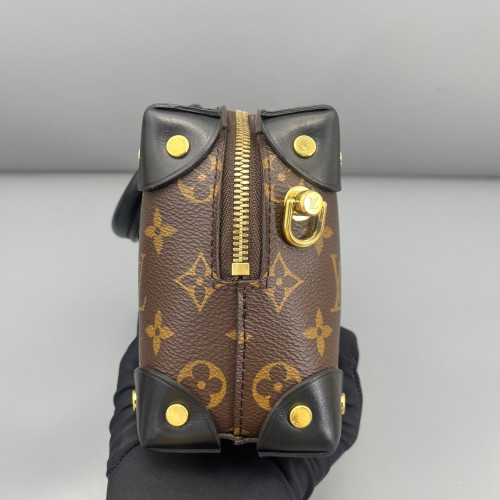 Louis Vuitton Petite Malle Souple Monogram Brown Black Louis Vuitton Petite Malle Souple Monogram Brown Black