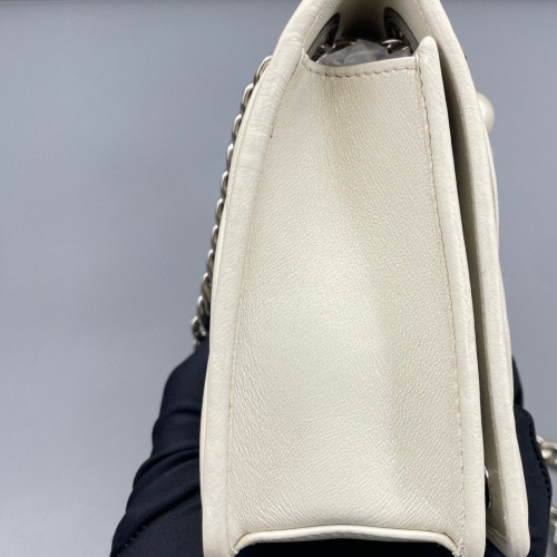 Miu Miu Crossbody Bag Crumpled Lambskin Beige