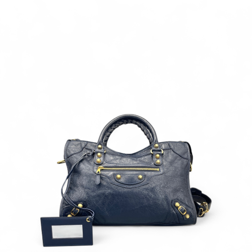 Balenciaga Medium City Arena Lambskin Blue