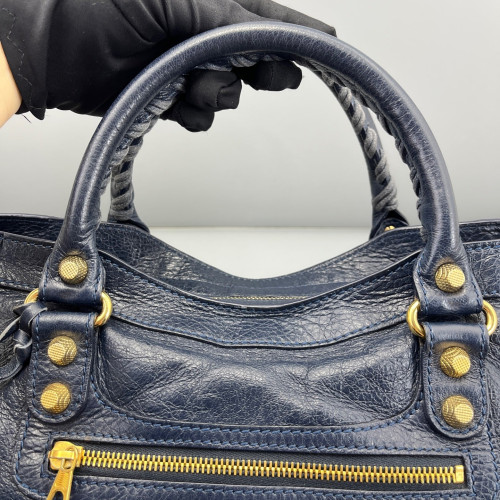 Balenciaga Medium City Arena Lambskin Blue