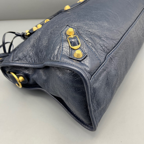 Balenciaga Medium City Arena Lambskin Blue