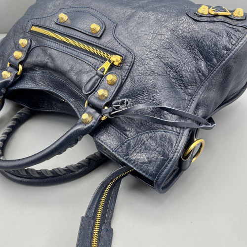 Balenciaga Medium City Arena Lambskin Blue