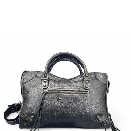 Balenciaga Medium City Arena Lambskin Black
